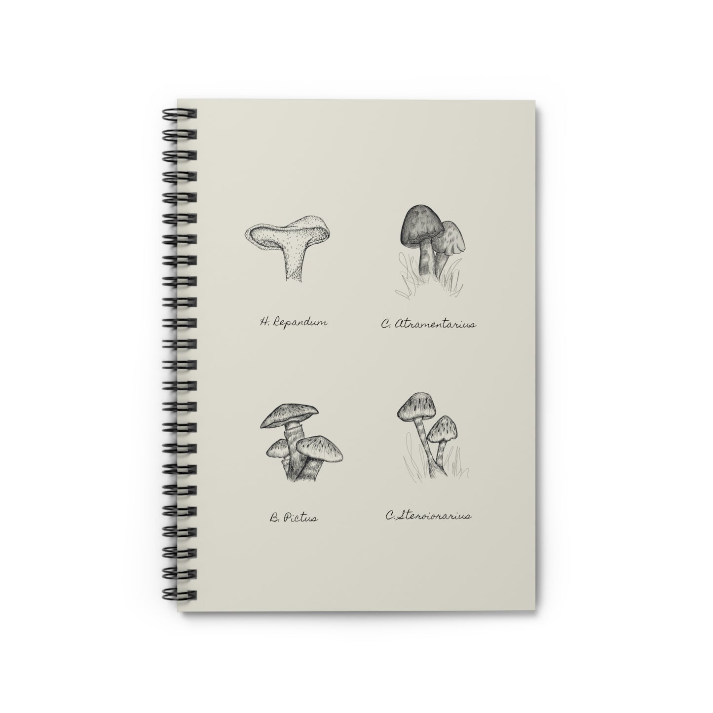 Mushroom Medley Spiral Notebook - Ruled Line