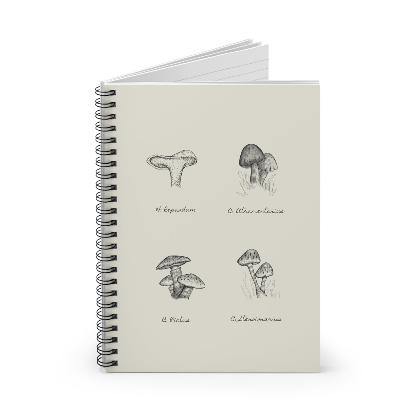 Mushroom Medley Spiral Notebook - Ruled Line