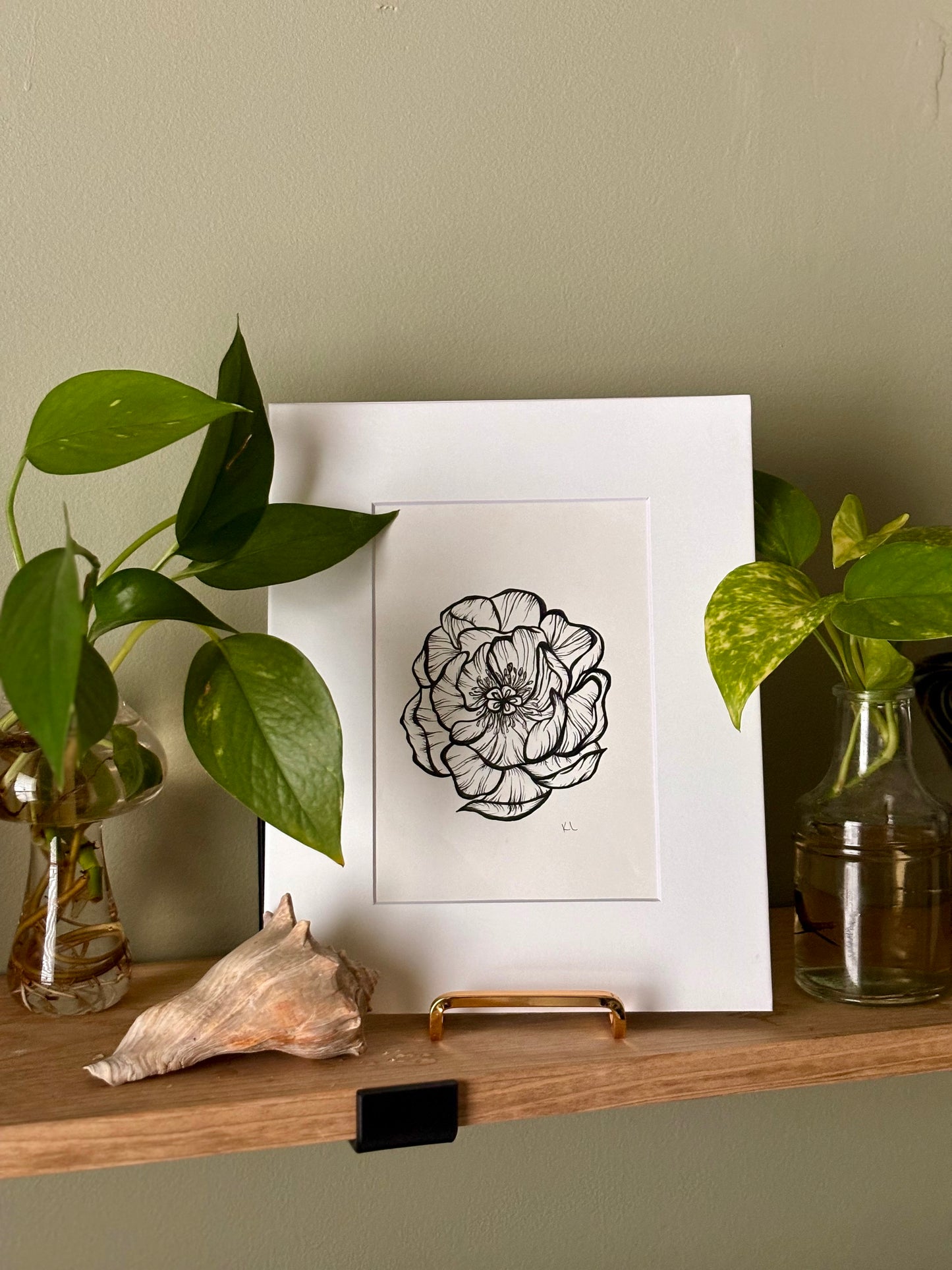 Original Peony Print